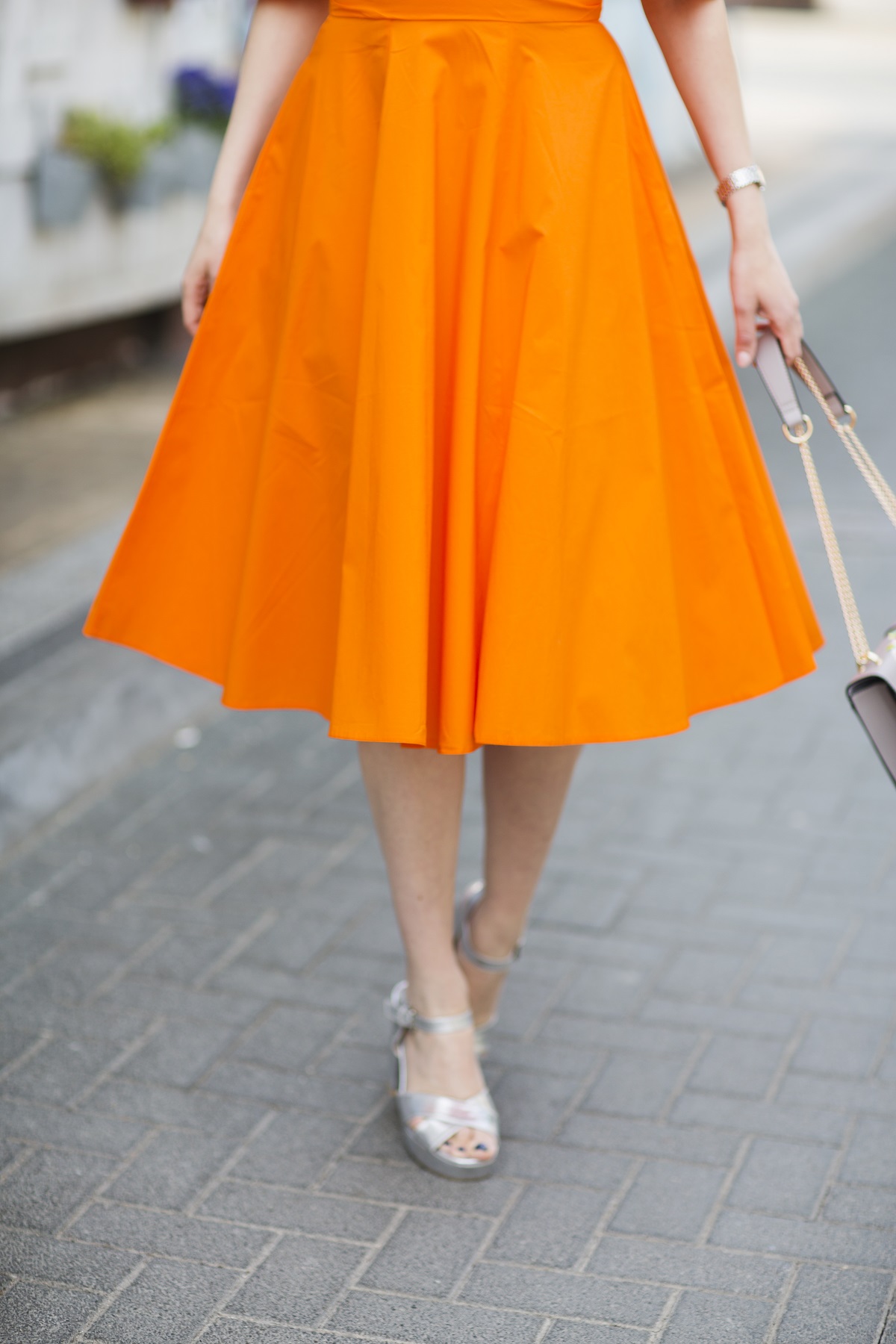 orange dress how to wear it